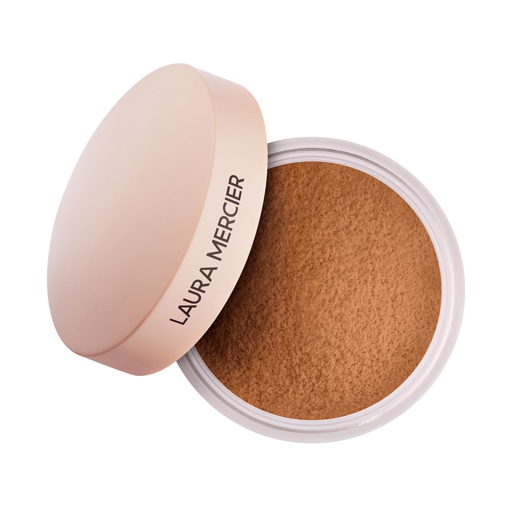Laura Mercier Translucent Loose Talc-Free Setting Powder Ultra-Blur: Hyaluronic Acid Infused, Natural & Blurring Finish, Long Lasting, For Normal to Dry + Mature Skin, 4 Shades, Holiday Gift Set
