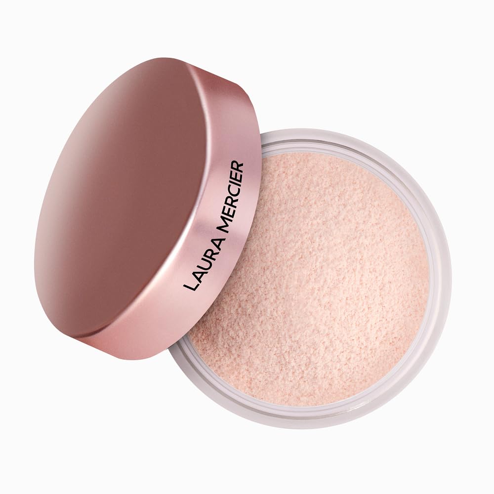 Laura Mercier Translucent Loose Talc-Free Setting Powder Ultra-Blur: Hyaluronic Acid Infused, Natural & Blurring Finish, Long Lasting, For Normal to Dry + Mature Skin, 4 Shades, Holiday Gift Set