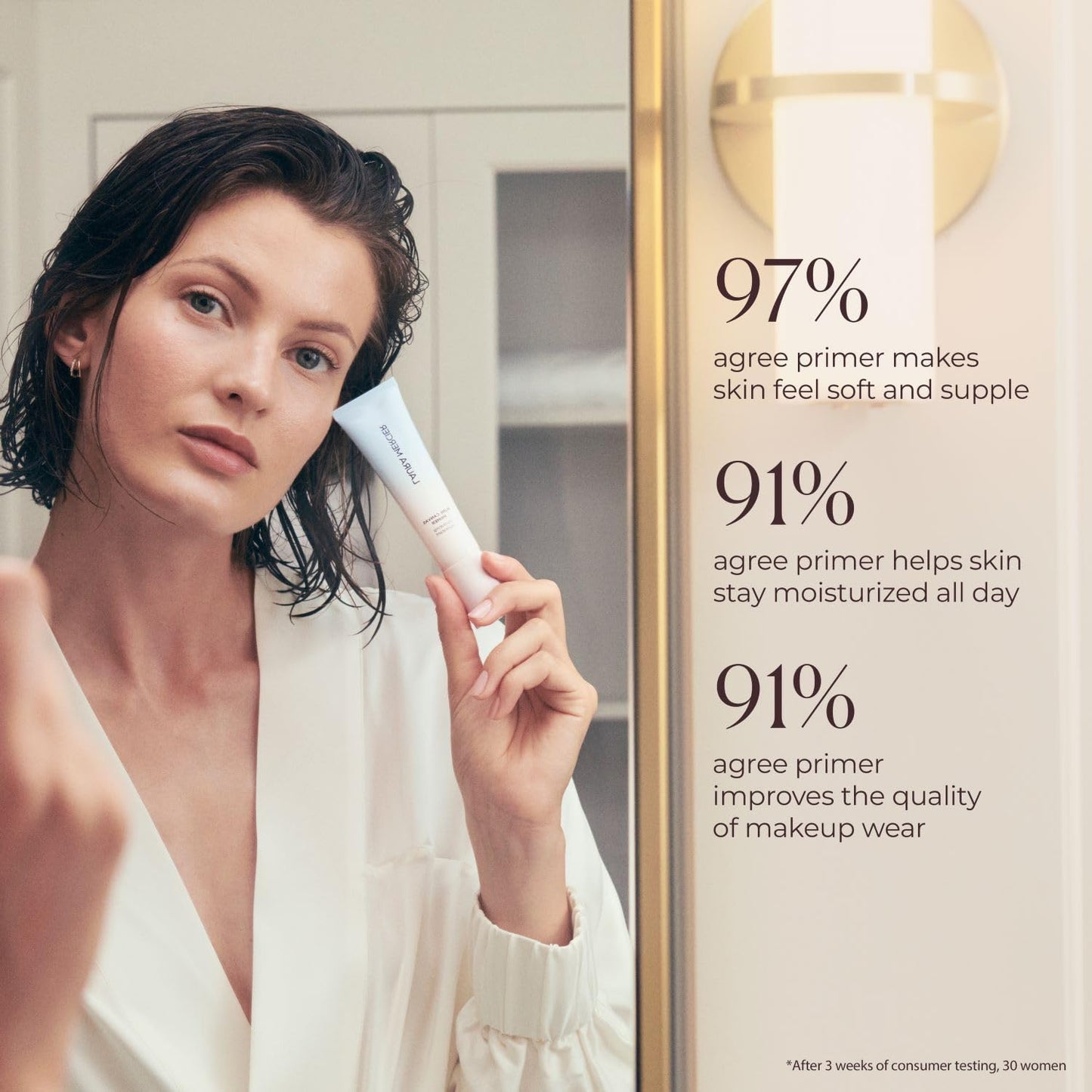 Laura Mercier Pure Canvas Primer, Improves and Extends Wear of Makeup, Hydrating, Blurring and Illuminating Formulas, Natural, Matte, and Radiant Finishes
