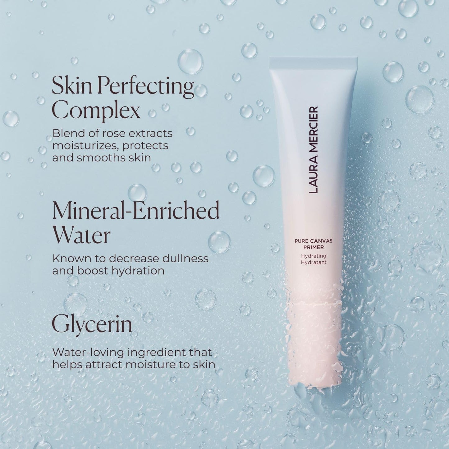 Laura Mercier Pure Canvas Primer, Improves and Extends Wear of Makeup, Hydrating, Blurring and Illuminating Formulas, Natural, Matte, and Radiant Finishes