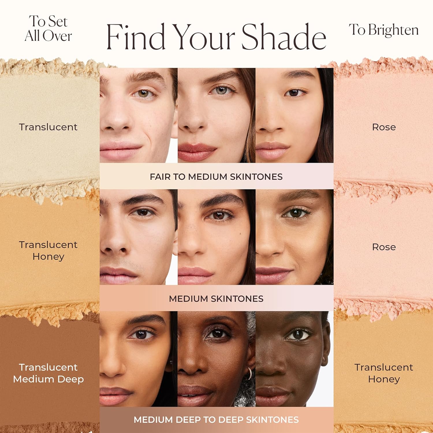 Laura Mercier Translucent Loose Talc-Free Setting Powder Ultra-Blur: Hyaluronic Acid Infused, Natural & Blurring Finish, Long Lasting, For Normal to Dry + Mature Skin, 4 Shades, Holiday Gift Set